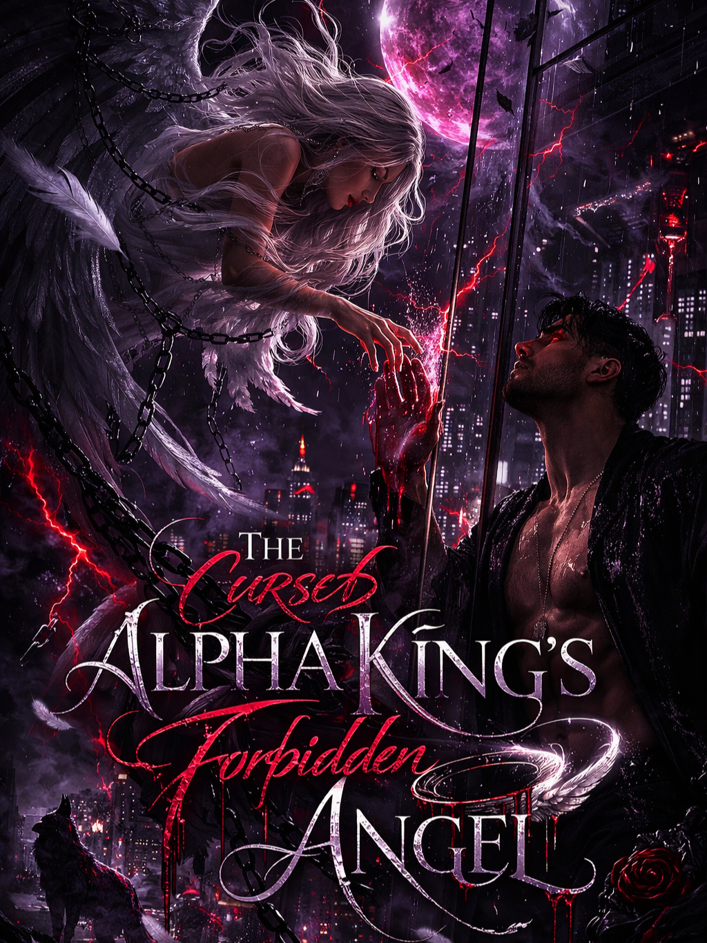 Cover of The Cursed Alpha King's Forbidden Fallen Angel